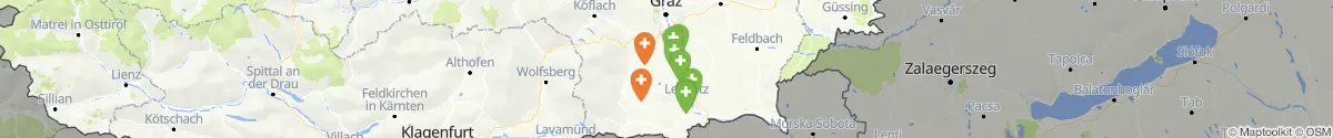 Map view for Pharmacies emergency services nearby Hengsberg (Leibnitz, Steiermark)